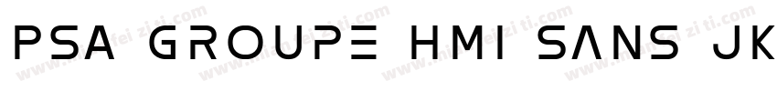 PSA Groupe HMI Sans JK Regular字体转换